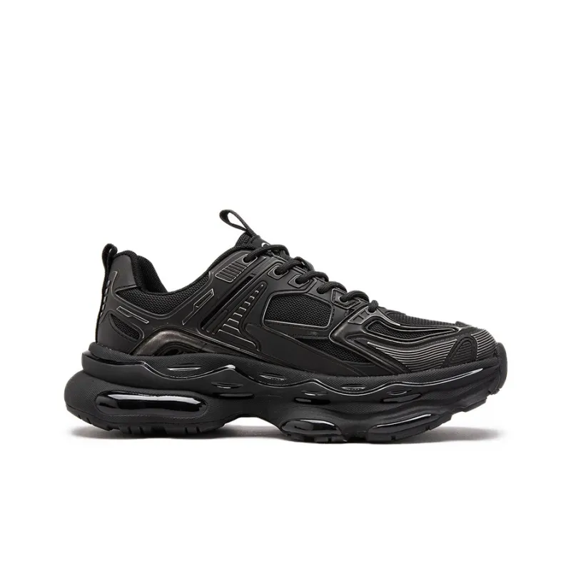 JOSINY Interstellar Odyssey Wear Resistant Height Increasing Low Top Chunky Sneakers Men's Black-2
