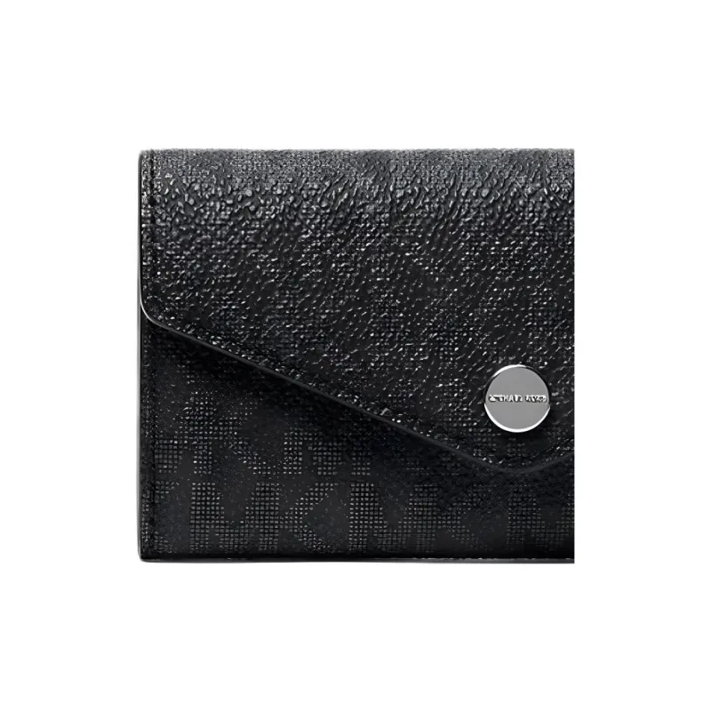 MICHAEL KORS Coated Canvas Key Pouch Men's Black-4