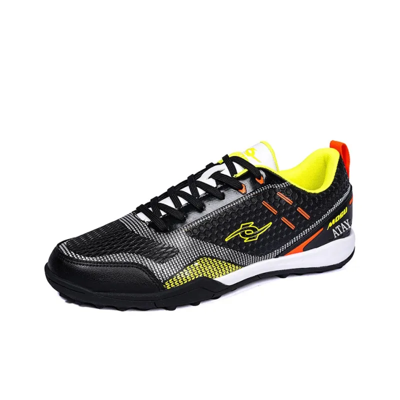ATAY Soccer Shoes Men Low Top White Gold/Red/Black Neon Yellow/Dark Blue Neon Yellow-11
