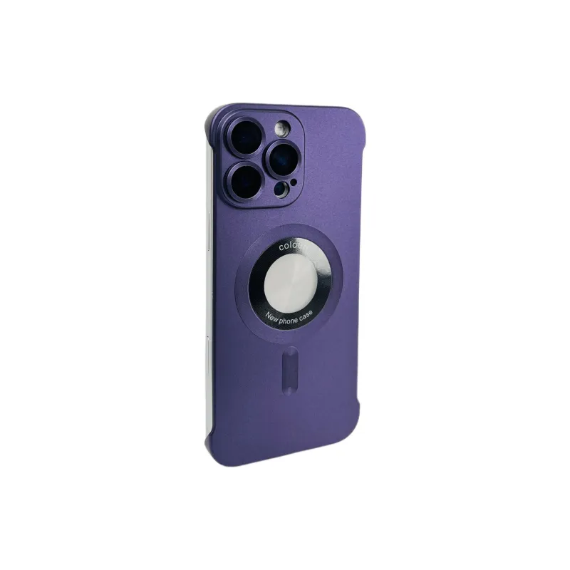 Wei Xin Acrylic Material Frameless Label Magnetic Phone Cases Compatible With IPhone 16/15 Pro Max/Apple 13/14 Pro/Max-4