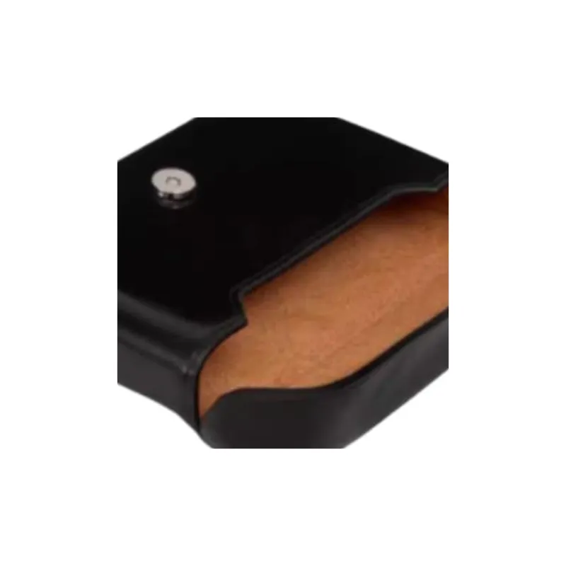 Lemaire Cow Leather Card Holder Unisex Black-4