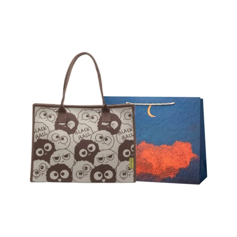 Elsvet Fabric Tote Handbag, Shoulder Bag Women's Black/Orange Red/Coffee-7