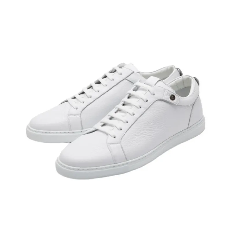 CORNELIANI Low Top Skateboard Shoes Men's White-2
