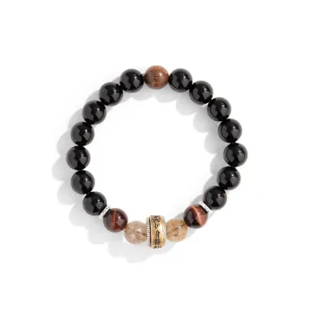 YINCHIE Obsidian Bracelets Men's