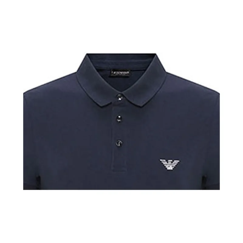 EMPORIO ARMANI Polo Shirt Men's Navy Blue-4