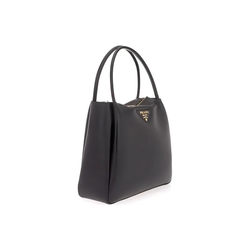 PRADA Genuine Leather Handbag Women's Black-1