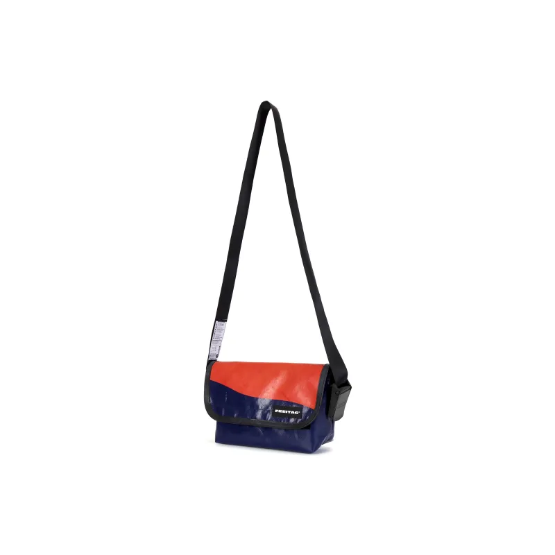 FREITAG PVC Messenger Bag Shoulder Bag Crossbody Bag Medium Size Unisex Red & Dark Blue-1