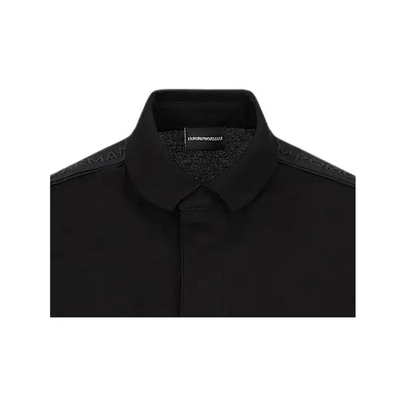 EMPORIO ARMANI Jersey Polo Shirt With Logo Tape-1
