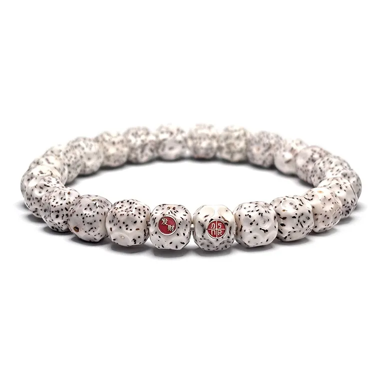 MOUNTAINS AND MANS Star Moon Bodhi Seeds New Chinese Style Good Luck Beaded Bracelet Unisex-0