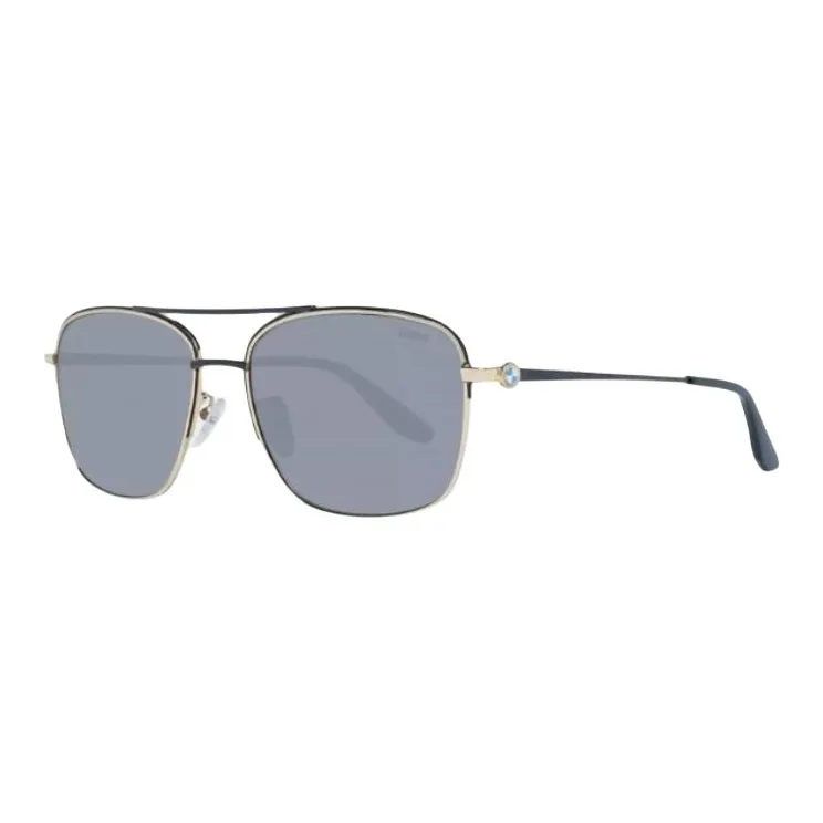 BMW Metal Aviator Sunglasses Men's Black-0