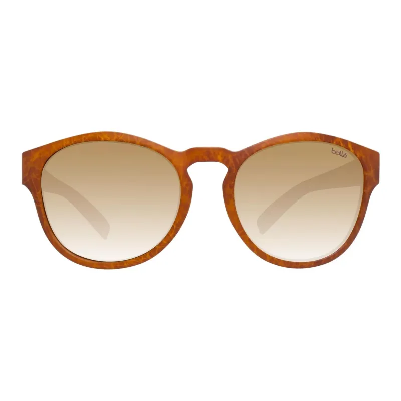 BOLLE Plastic Round Sunglasses Unisex Brown-1