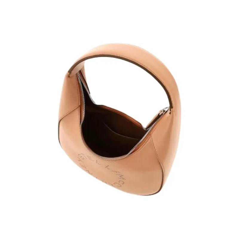 Stella McCartney PU Shoulder Bag, Crescent Bag, Tote, Shoulder Bag Women's Camel-4