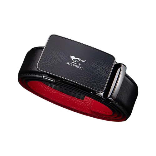 SEPTWOLVES Split Cow Leather Cow Split Leather Leather Belts Men's Width  3.5cm