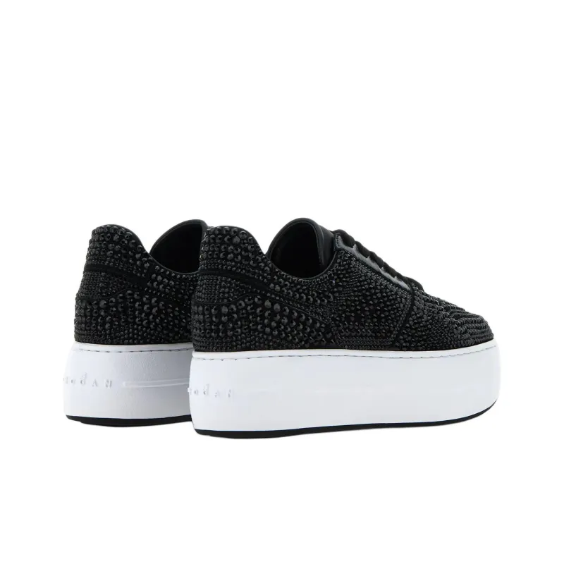 HOGAN Skyscraper Low-Top Skateboard Shoes Women's Black-3