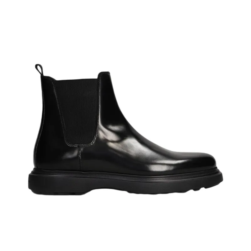 Stuart Weitzman/SW Amos Short Chelsea Boots Men's Black-1