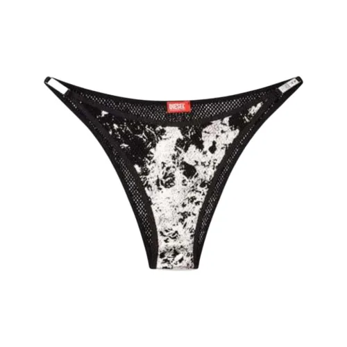 DIESEL Fishnet String Bikini 'Black'