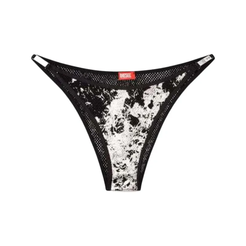DIESEL Fishnet String Bikini 'Black'-0