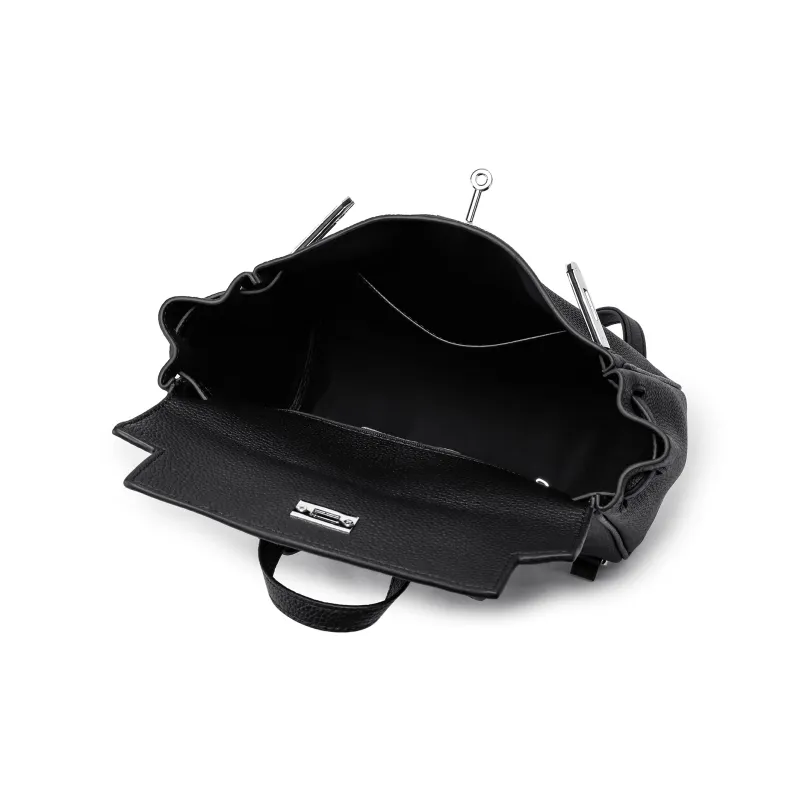 FAIRWHALE PU Backpack Regular Women's Black/Brown/Ebony-5