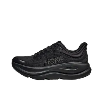 HOKA ONE ONE Bondi 9 Anti Slip Wear Resistant Low Top Casual Running Shoes Men's Black