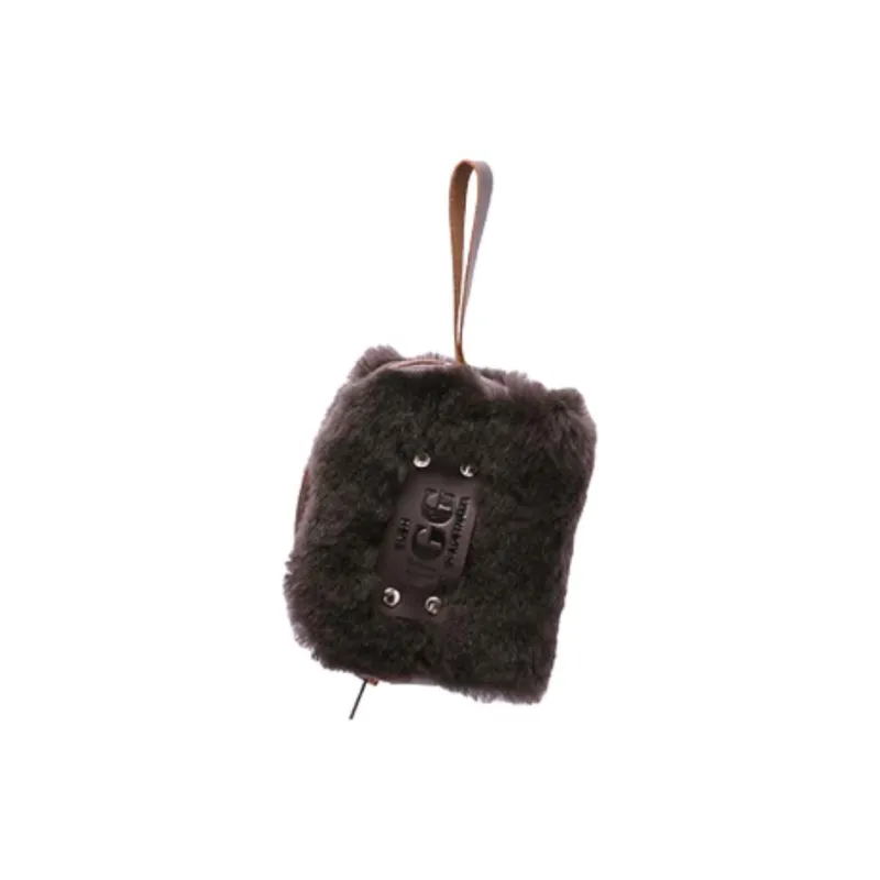 UGG Shearling Camera Bag Coin Purse Regular Women's Chocolate-3