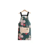 Rose Towel Pocket Straps Green