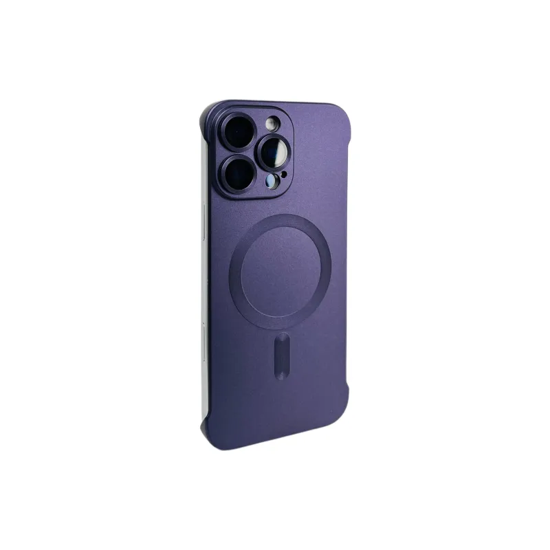 Wei Xin Acrylic Material Magnetic Bezel less Phone Cases Compatible With IPhone 16/15 Pro Max/Apple 13/14 Pro/Max-7