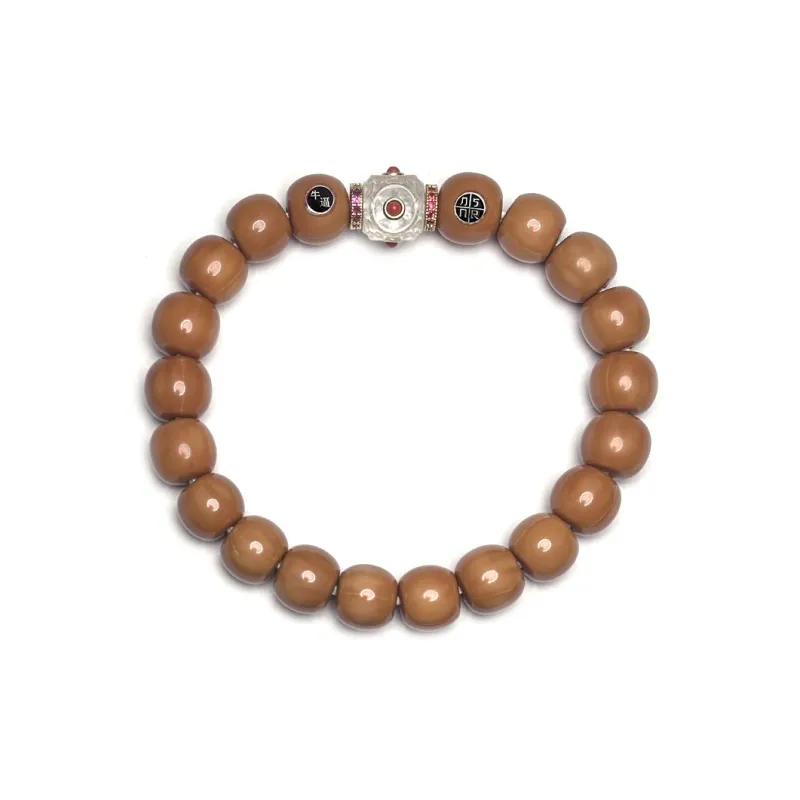 MOUNTAINS AND MANS Monkey Head Walnut Bracelets Unisex-1