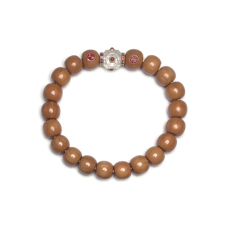 MOUNTAINS AND MANS Monkey Head Walnut Bracelets Unisex-5