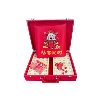 Imono Hand Scratched Mahjong Brand Home Use Party Mahjong Box Board Games