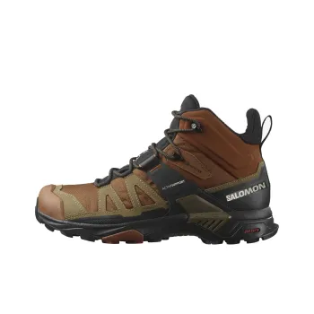 SALOMON X Ultra 4 Waterproof Mid Top Hiking Shoes Men's Brown