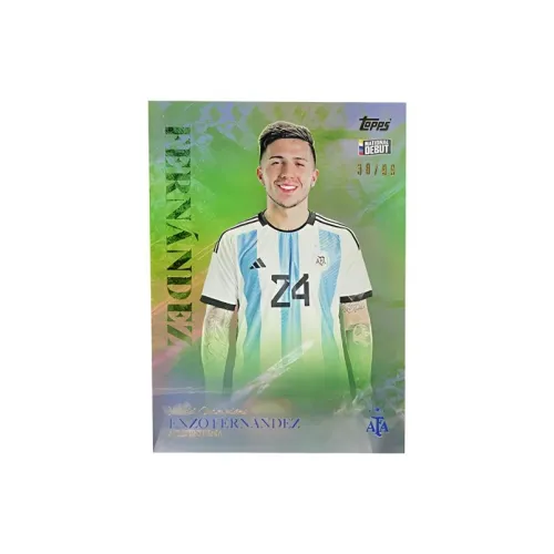 Topps Argentina Team Box Argentina Chelsea Enzo Fernández 99 Pc Star Player Cards Card Product Access Sports Cards 1 Pc