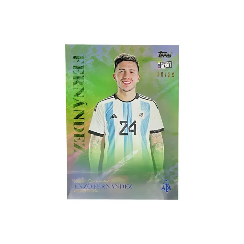 Topps Argentina Team Box Argentina Chelsea Enzo Fernández 99 Pc Star Player Cards Card Product Access Sports Cards 1 Pc-0