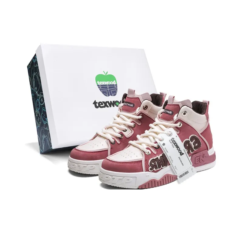 TEXWOOD Coverage Slip-Resistant Cushioning Wear-Resistant Height Increasing High-Top Skateboard Shoes Men's-0