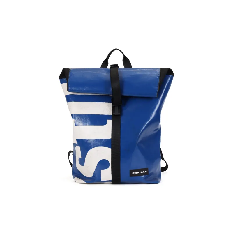 FREITAG PVC Polyvinyl Chloride Backpack Large Size Unisex Blue-0