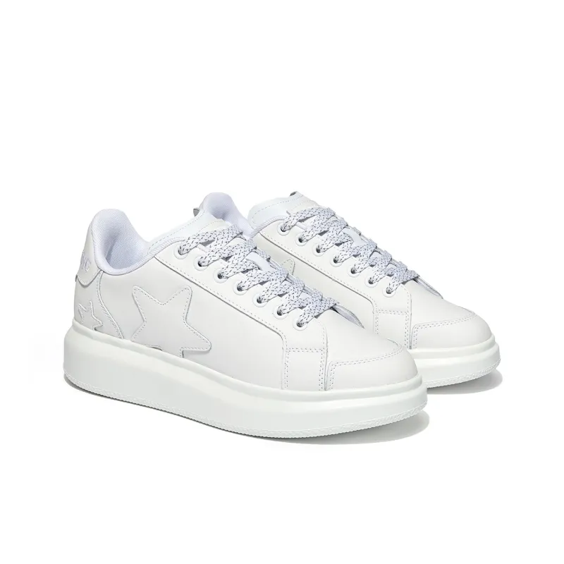 VOIT Skateboard Shoes Unisex Low Top Starlight White-3