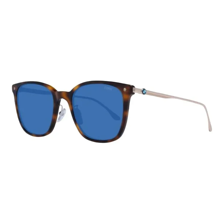 BMW Plastic Square Sunglasses Men's Tortoiseshell-0