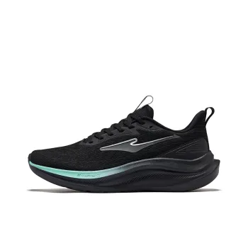 Erke Cushioning Lightweight Breathable Low Top Running Shoes Men's Jet Black