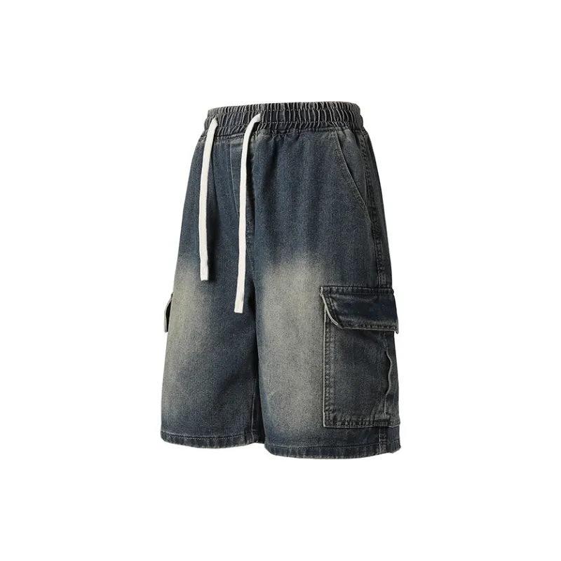 Warrior Ride The Wind Collection Open Ended Smile Collection Denim Shorts Unisex-2
