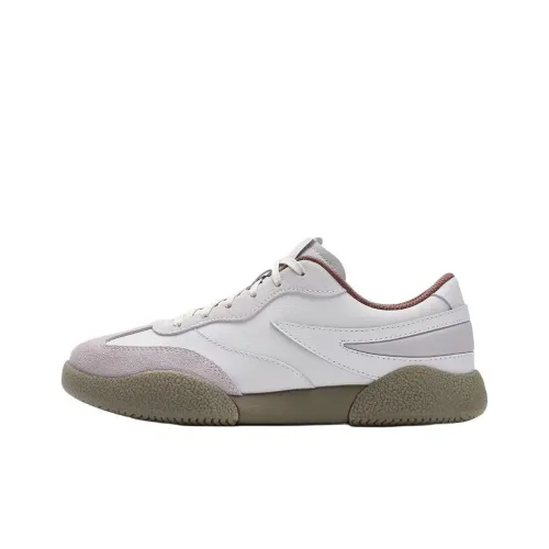 FILA PENGUIN Anti Slip Wear Resistant Low Top Skateboard Shoes Women's White Pink
