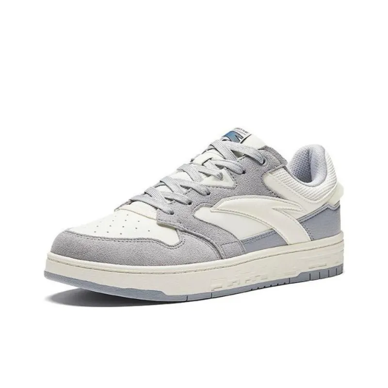 Anta Anti Slip Wear Resistant Skateboard Shoes Men's White Gray-1