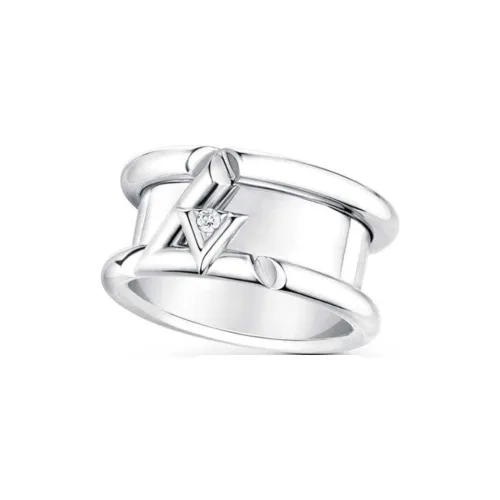 LOUIS VUITTON Lv Volt One Band Ring White Gold And Diamond
