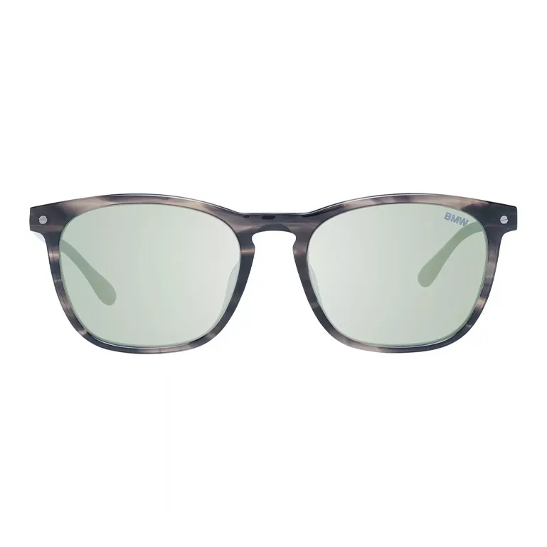 BMW Plastic Oval Sunglasses Men's Gray-1