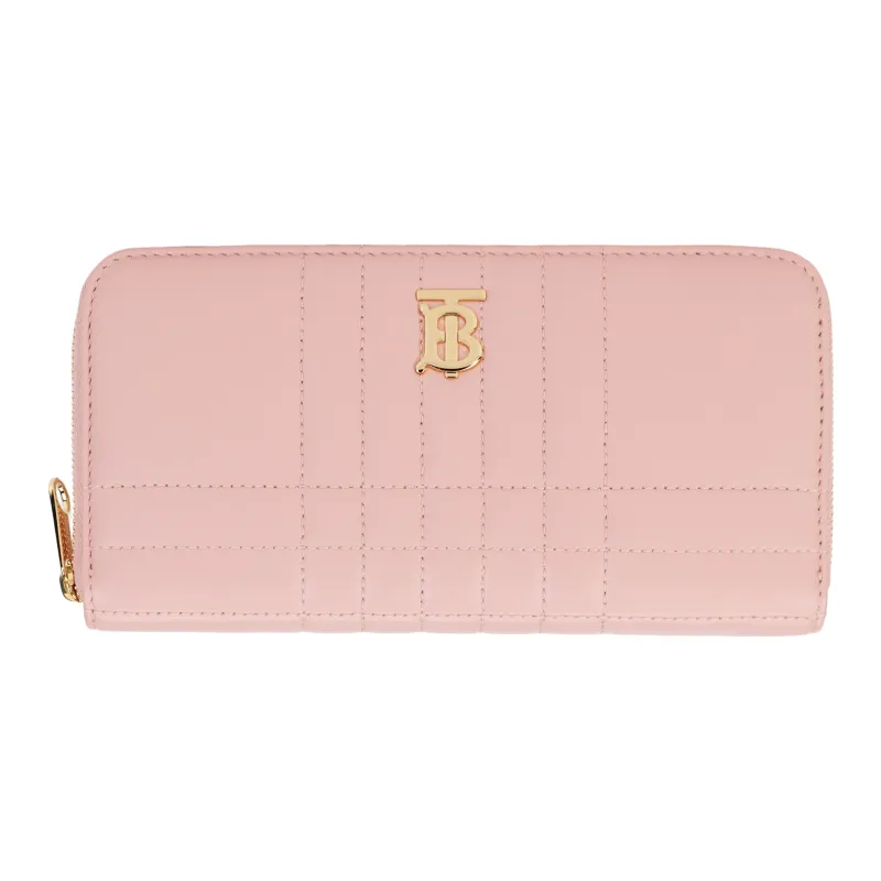 Burberry Lola Lola Bag Lambskin Wallet Women's Pink-1