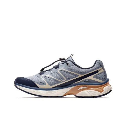 CAMEL Slip-Resistant Breathable Lightweight Low-Top Hiking Shoes Men's Curtain Blue