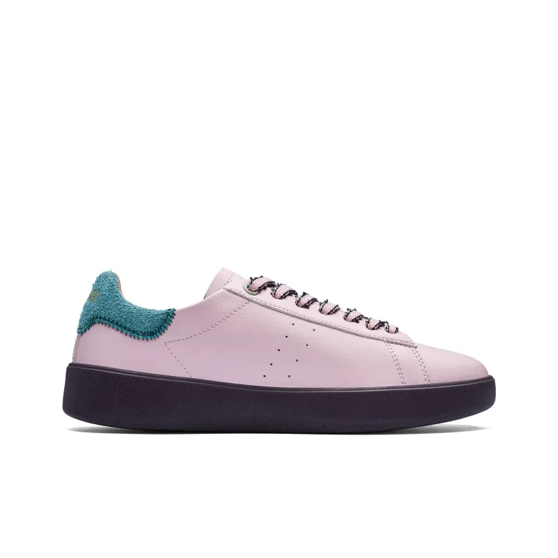 Kappa Back to Back Anti Slip Wear Resistant Low Top Skateboard Shoes Women's Pink Green-1