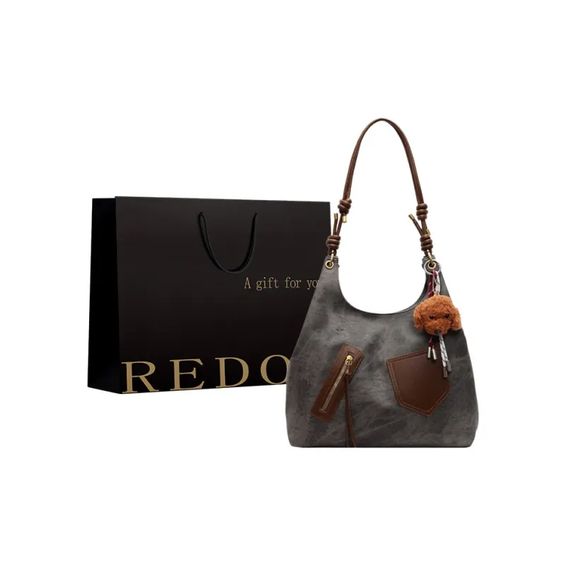 REDOO PU Crossbody Bag, Shoulder Bag Women's Dark Tea/Ecru/Denim Blue/Coffee-0