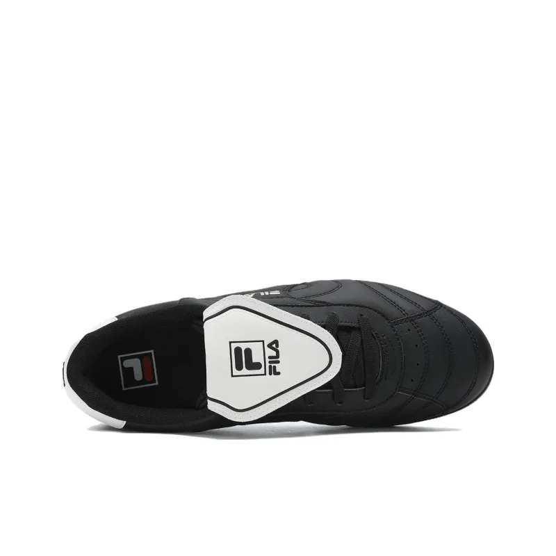 FILA Anti-Slip Wear-Resistant Soccer Shoes Men's Black-3