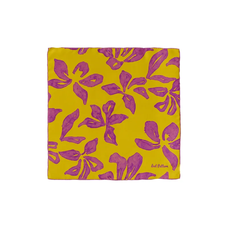 LOST PATTERN Silk Scarves Women's-4