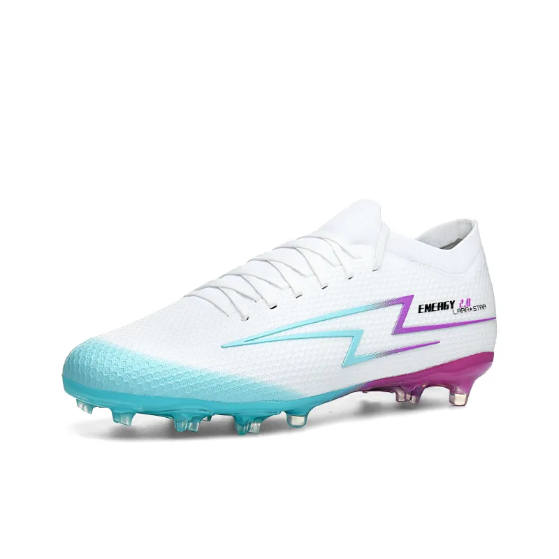LARA STAR FG Rubber Long Studs Durable Cushioning Soccer Shoes Unisex-13
