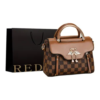 REDOO PU Shoulder Bag, Crossbody Bag, Handbag Regular Women's Coffee/Khaki